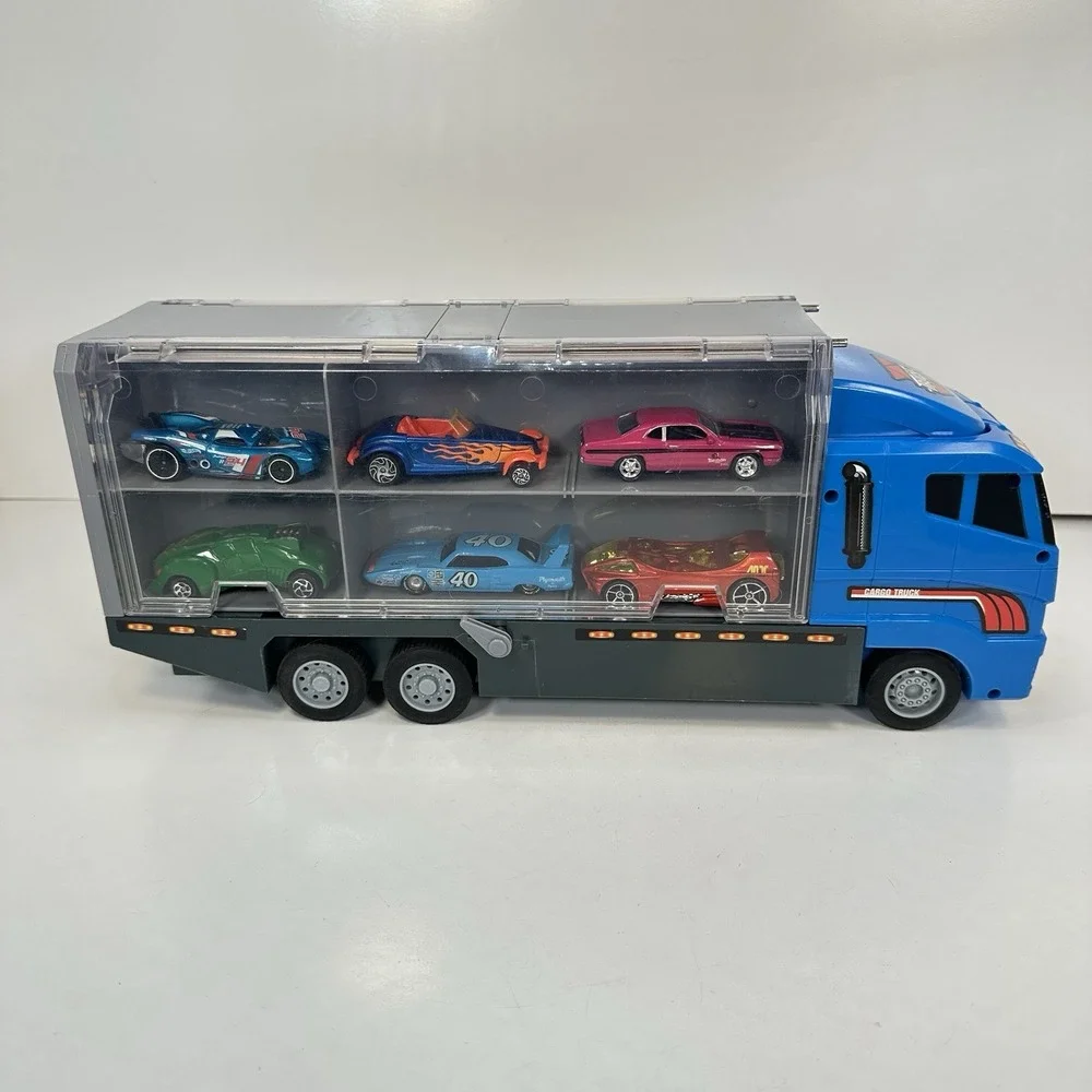 Transporter Toy Truck with 12 Cars Matchbox and More Racing and Offroad Play Set